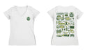Colorado State Rams CSU Hand Sketched Vive La Fete Impressions Artwork Green Women Cotton Short Sleeve V-Neck Tshirt - Vive La Fête - Online Apparel Store