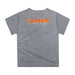 Clemson Tigers Original Dripping Football Helmet Heather Gray T-Shirt by Vive La Fete - Vive La Fête - Online Apparel Store