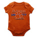 Clemson Tigers Vive La Fete Infant Game Day Orange Short Sleeve Bodysuit
