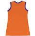 Clemson Tigers Sleeveless Cheerleader A Line Dress White and Orange - Vive La Fête - Online Apparel Store