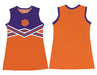 Clemson Tigers Sleeveless Cheerleader A Line Dress Purple and Orange - Vive La Fête - Online Apparel Store
