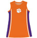 Clemson Tigers Sleeveless Cheerleader A Line Dress Orange