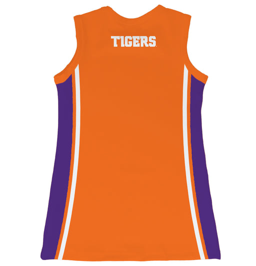 Clemson Tigers Sleeveless Cheerleader A Line Dress Orange - Vive La Fête - Online Apparel Store