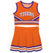 Clemson Tigers Vive La Fete Game Day Orange Sleeveless Chearleader Set