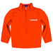 Clemson Tigers Vive La Fete Game Day Solid Orange Quarter Zip Pullover Sleeves
