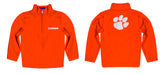 Clemson Tigers Vive La Fete Game Day Solid Orange Quarter Zip Pullover Sleeves - Vive La Fête - Online Apparel Store