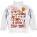 Clemson Tigers Hand Sketched Vive La Fete Impressions Artwork  White Boys Quarter Zip Pullover V1 - Vive La Fête - Online Apparel Store