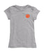Clemson Tigers Hand Sketched Vive La Fete Impressions Artwork Grey Girls Cotton Short Sleeve Tee