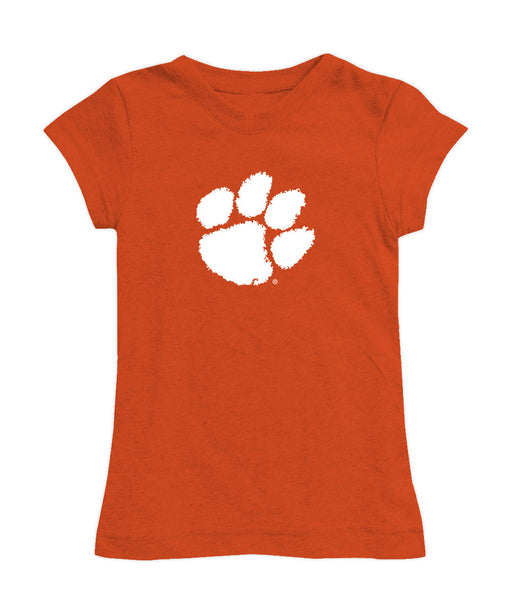 Clemson Tigers Girl´s Fitted Cotton T-shirt Orange