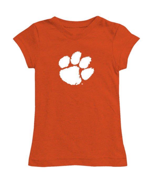 Clemson Tigers Girl´s Fitted Cotton T-shirt Orange
