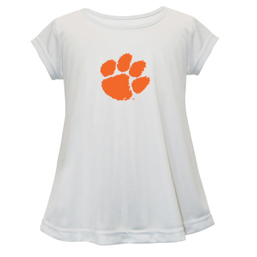 Clemson Tigers Short Sleeve Youth Cotton Top White