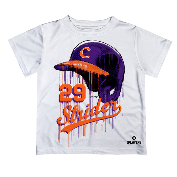 MLB Players Association Spencer Strider Clemson Tigers MLBPA Officially Licensed by Vive La Fete Dripping T-Shirt - Vive La Fête - Online Apparel Store