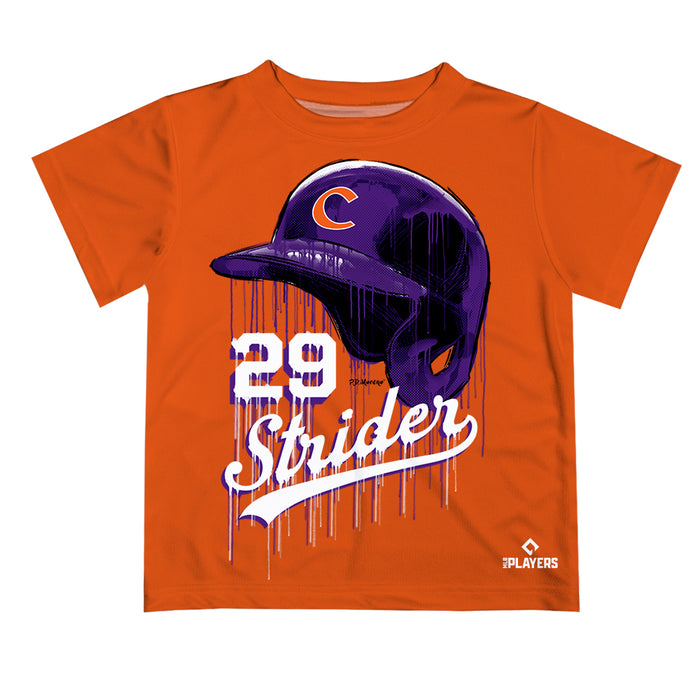 MLB Players Association Spencer Strider Clemson Tigers MLBPA Officially Licensed by Vive La Fete Dripping T-Shirt - Vive La Fête - Online Apparel Store