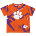 Clemson Tigers Vive La Fete Boys Game Day Orange Short Sleeve Tee Paint Brush