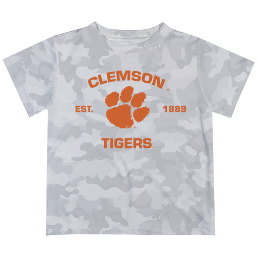 Clemson Tigers T-Shirt CAMO Light Grey by Vive La Fete