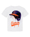 Clemson Tigers Original Dripping Baseball Helmet White T-Shirt Cotton by Vive La Fete