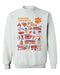 Clemson Tigers Hand Sketched Vive La Fete Impressions White Cotton Crewneck Sweatshirt for Women