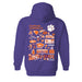 Clemson Tigers Hand Sketched Vive La Fete Impressions Artwork Orange Cotton Fleece Long Sleeve Hoodie - Vive La Fête - Online Apparel Store