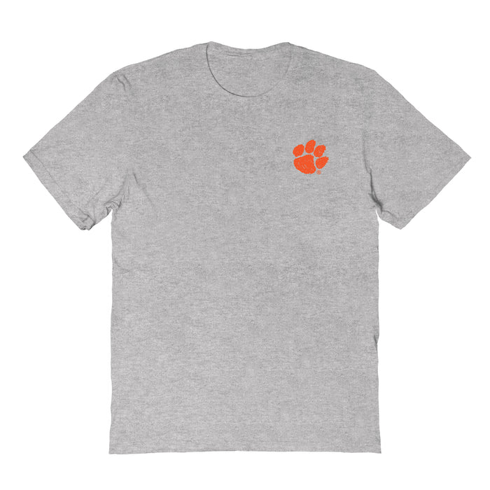 Clemson Tigers Vive La Fete Impressions Artwork Grey Womens Cotton Tshirt
