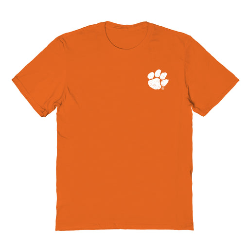 Clemson Tigers Vive La Fete Impressions Artwork Orange Womens Cotton Tshirt