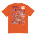 Clemson Tigers Vive La Fete Impressions Artwork Orange Womens Cotton Tshirt - Vive La Fête - Online Apparel Store