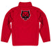 Central Washington Wildcats Vive La Fete Game Day Solid Crimson Quarter Zip Pullover Sleeves - Vive La Fête - Online Apparel Store