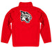 Davidson College Wildcats Vive La Fete Game Day Solid Red Quarter Zip Pullover Sleeves - Vive La Fête - Online Apparel Store