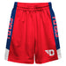 Dayton Flyers Vive La Fete Game Day Red Stripes Boys Solid Blue Athletic Mesh Short
