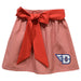 University of Dayton Flyers Embroidered Red Gingham Skirt With Sash - Vive La Fête - Online Apparel Store