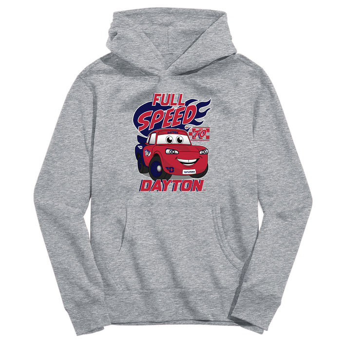 University of Dayton Flyers Full Speed Heather Grey Cotton Youth Hoodie