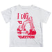 University of Dayton Flyers Vive La Fete Excavator Boys Game Day White Short Sleeve Tee