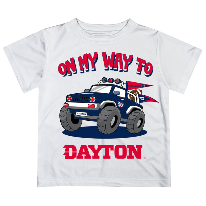 University of Dayton Flyers Vive La Fete Monster Truck Boys Game Day White Short Sleeve Tee