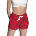 Dayton Flyers Vive La Fete Game Day All Over Logo Women Red Lounge Shorts
