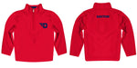 Dayton Flyers Vive La Fete Logo and Mascot Name Womens Red Quarter Zip Pullover - Vive La Fête - Online Apparel Store