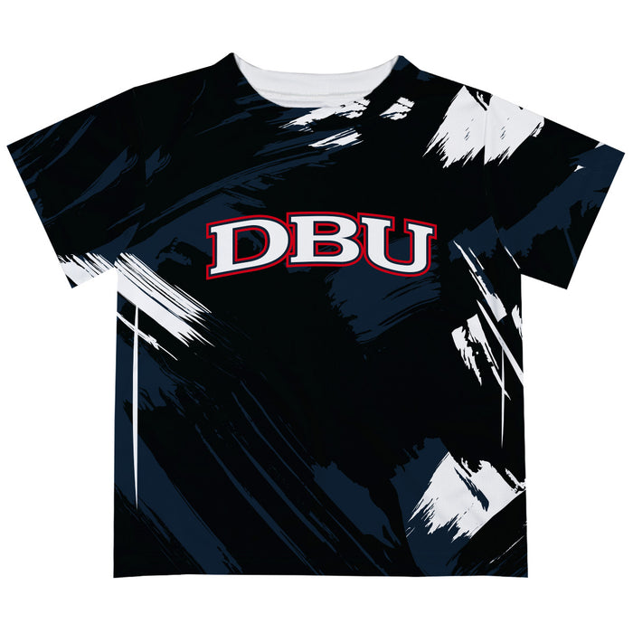 Dallas Baptist Patriots Vive La Fete Boys Game Day Black Short Sleeve Tee Paint Brush