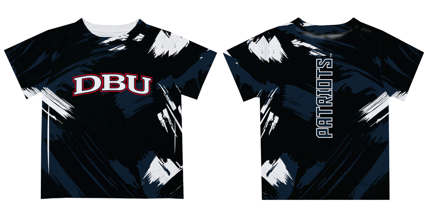 Dallas Baptist Patriots Vive La Fete Boys Game Day Black Short Sleeve Tee Paint Brush