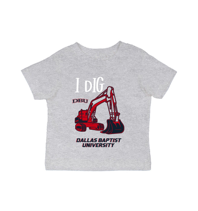 Dallas Baptist Patriots Vive La Fete Excavator Grey Cotton Short Sleeve Tee
