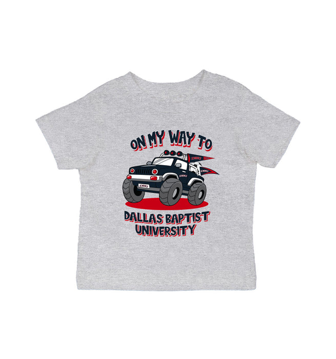 Dallas Baptist Patriots Vive La Fete On My Way Monster Truck Grey Cotton Short Sleeve Tee