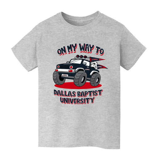 Dallas Baptist Patriots Vive La Fete On My Way Monster Truck Grey Cotton Short Sleeve Tee