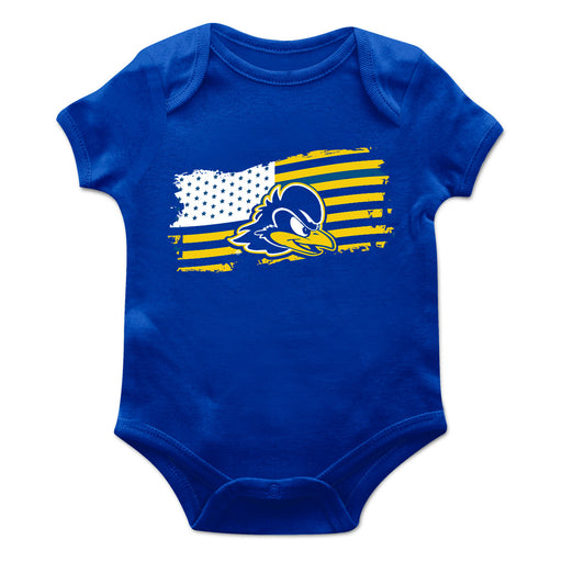Delaware Blue Hens Vive La Fete Infant Game Day Royal Short Sleeve Bodysuit