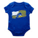 Delaware Blue Hens Vive La Fete Infant Game Day Royal Short Sleeve Bodysuit