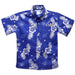 Delaware Blue Hens Royal Hawaiian Short Sleeve Button Down Shirt