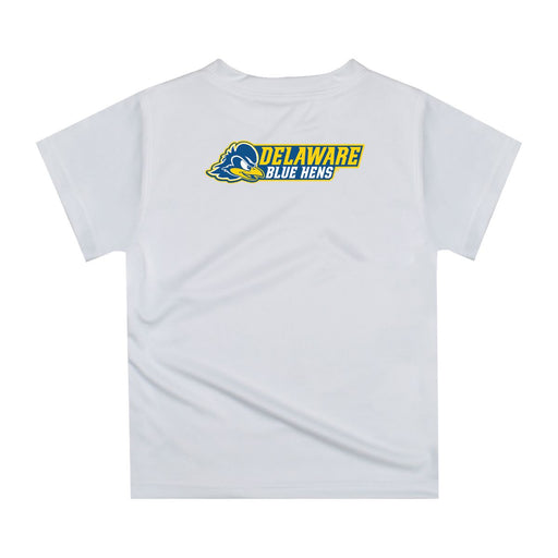 Delaware Blue Hens Original Dripping Football Helmet Yellow T-Shirt by Vive La Fete - Vive La Fête - Online Apparel Store