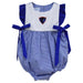 Depaul Blue Demons Embroidered Royal Gingham Girls Bubble