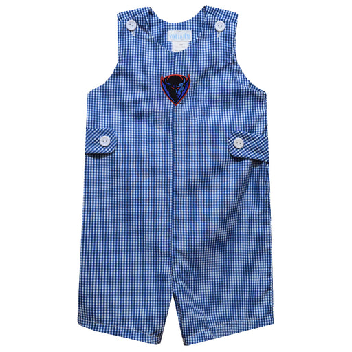 Depaul Blue Demons Embroidered Royal Gingham Boys Jon Jon