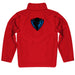 Depaul Blue Demons Vive La Fete Game Day Solid Red Quarter Zip Pullover Sleeves - Vive La Fête - Online Apparel Store