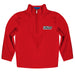 Depaul Blue Demons Vive La Fete Game Day Solid Red Quarter Zip Pullover Sleeves