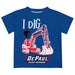 Depaul Blue Demons Vive La Fete Excavator Boys Game Day Blue Short Sleeve Tee