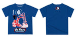 Depaul Blue Demons Vive La Fete Excavator Boys Game Day Blue Short Sleeve Tee - Vive La Fête - Online Apparel Store