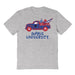 Depaul Blue Demons Hand Sketched Vive La Fete Impressions Truck Grey T-shirt for Women